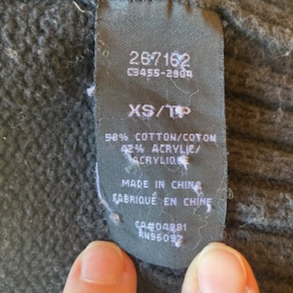 Black Dalia Cable Knit Button Up Sweater - Picture 7 of 8